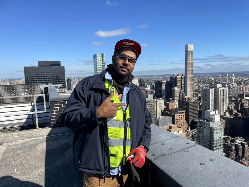 David Norris at a city construction site